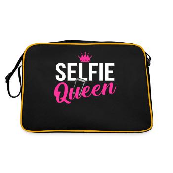 C’est mon selfie Queen Drôle De Selfie Tag - Sac Retro - noir/or - Dos