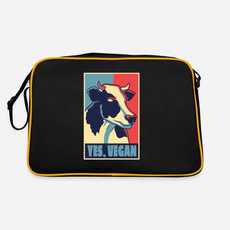 KUH POSTER VEGAN Retro Tasche