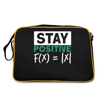 Restez positif maths de fonction montant - Sac Retro - noir/or - Dos