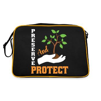 Réserve et protection de la nature - Sac Retro - noir/or - Dos