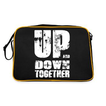 Up & down together - Retro Tasche - Schwarz/Gold - Hinten