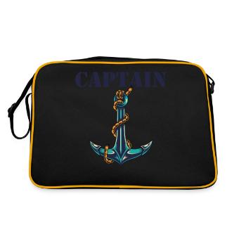 Captain and First Mate Matching - Retro Bag - black/gold - Back