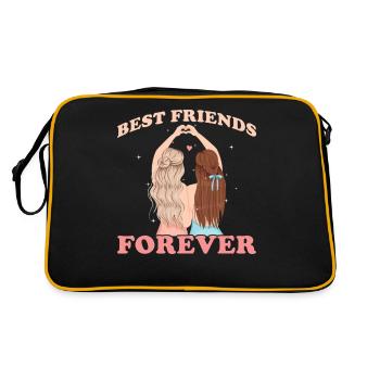 Best Friends forever - Sac Retro - noir/or - Dos