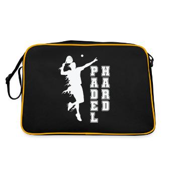 Padel Hard Tennis Sport et balle - Sac Retro - noir/or - Dos
