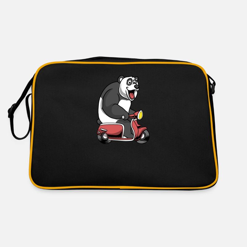 Scooter scooter mobylette scooter - Sac Retro - noir/or