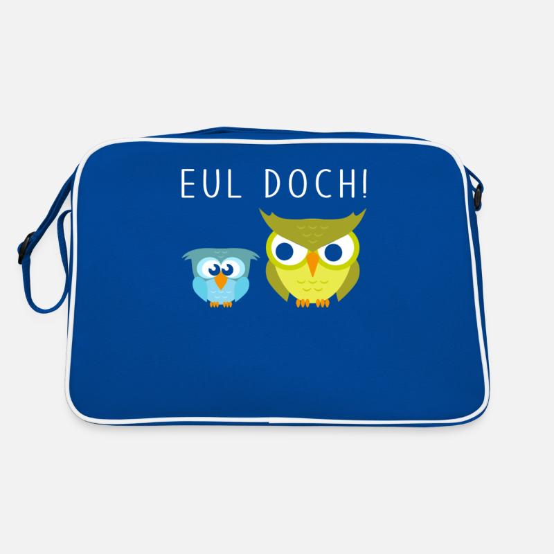 Eule lustig Retro Tasche