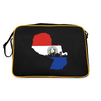 Drapeau du Paraguay - Sac Retro - noir/or - Dos