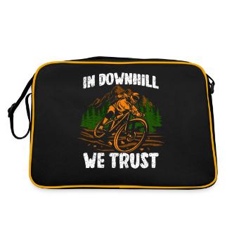 In Downhill we trust - Bicycle - Retro Bag - black/gold - Back