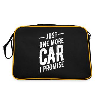 Only One More Car, Promised - Retro Bag - black/gold - Back