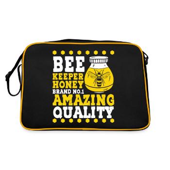 Bee Keeper Honey Amazing Quality Apiculture Abeille - Sac Retro - noir/or - Dos