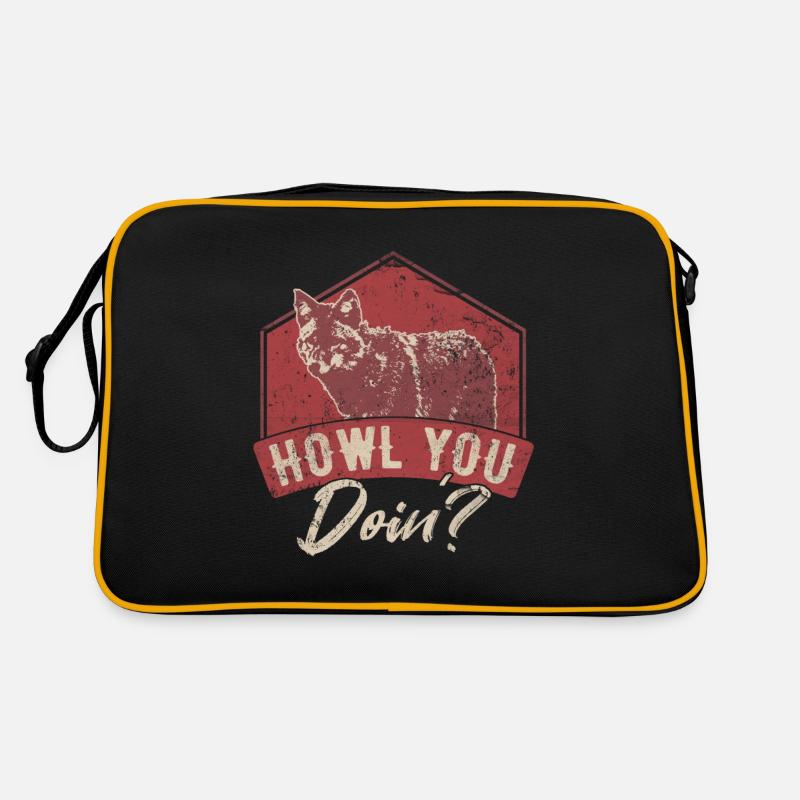 Wolf Wölfe Retro Tasche