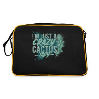 Cacti Mum Cactus - Retro Bag - black/gold - Back
