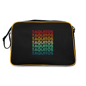 Taquitos Retro - Retro Tasche - Schwarz/Gold - Hinten