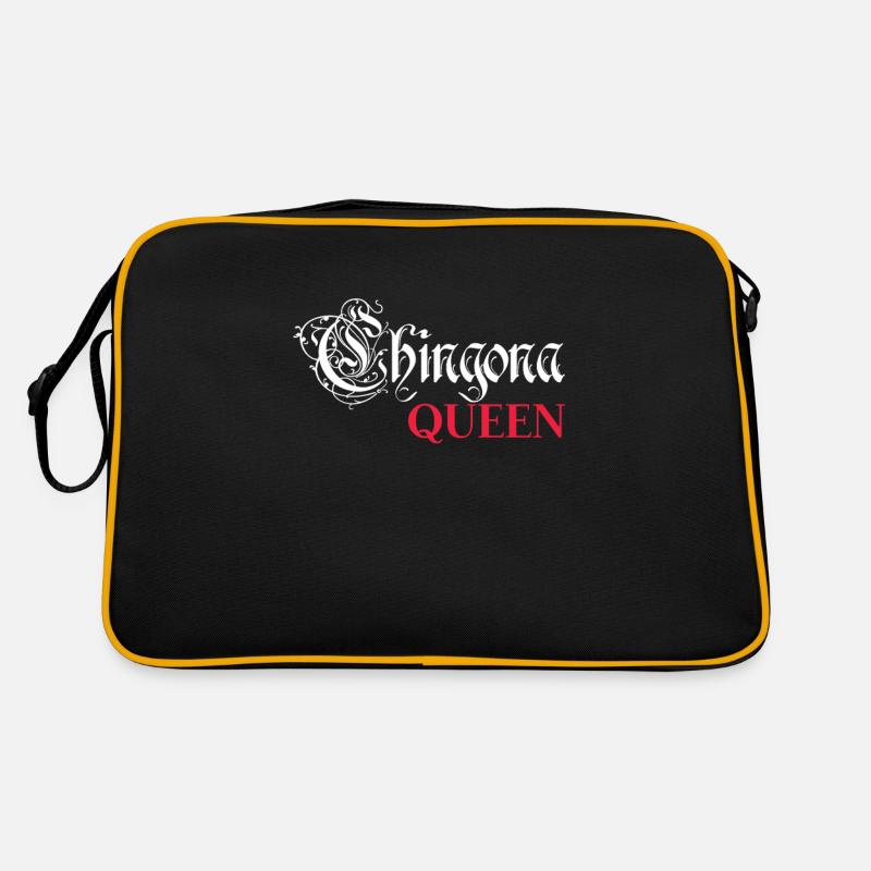 Chingona queen. - Sac Retro - noir/or