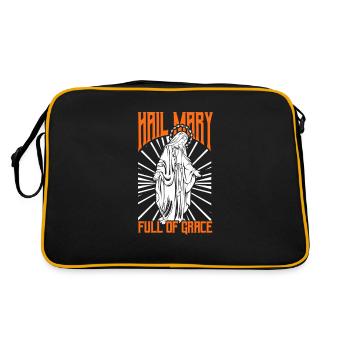 Virgin Mary Full - Of Grace - Retro Bag - black/gold - Back