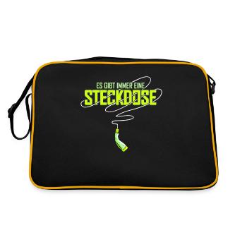 There is always an electric car electric car - Retro Bag - black/gold - Back