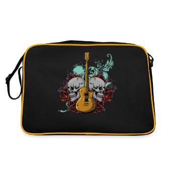 Guitare électrique guitare - Sac Retro - noir/or - Dos