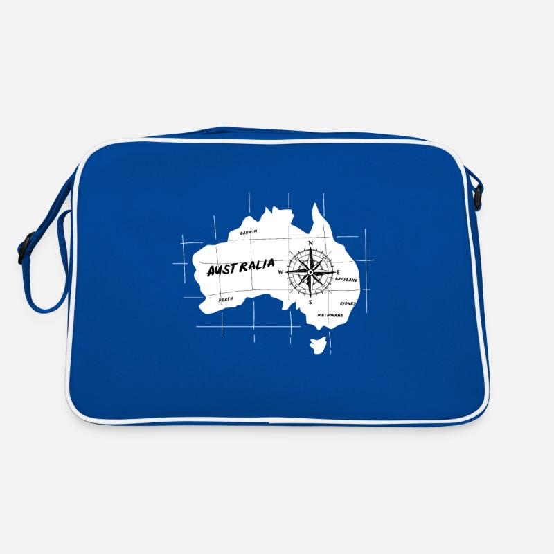 Australien Karte Retro Tasche