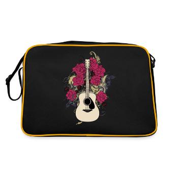 Guitare occidentale Guitare guitare guitare acoustique - Sac Retro - noir/or - Dos
