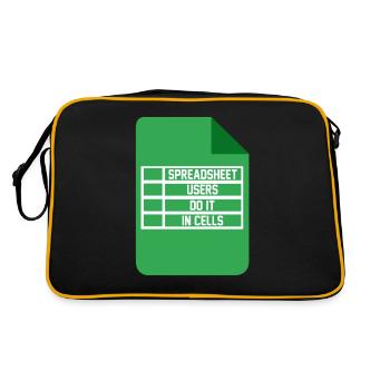 Spreadsheet Users Do It In Cells Excel Accountant - Retro Tasche - Schwarz/Gold - Hinten