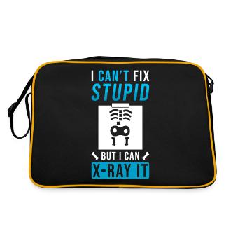 X-ray radiologist gift - Retro Bag - black/gold - Back