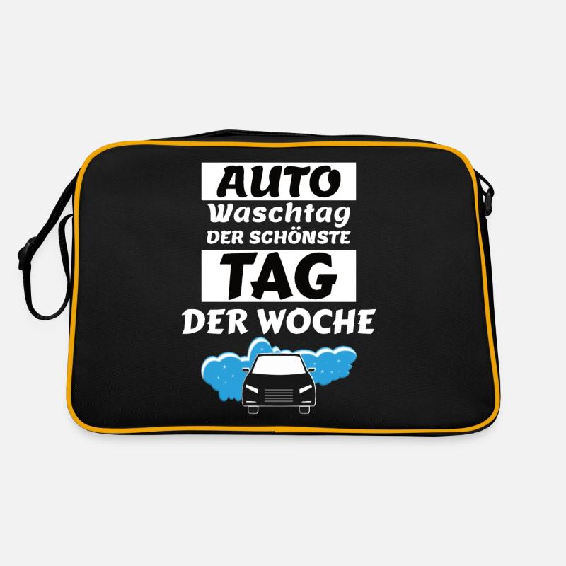 auto waschtag Retro Tasche