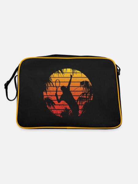 Retro Tennis - Sac Retro - noir/or - Dos
