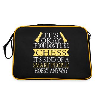 Chess - Retro Tasche - Schwarz/Gold - Hinten