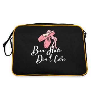 Ballerina Ballet Dancer Mode Dance Gift - Retro Bag - black/gold - Back
