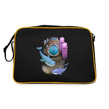 Deep Sea Scuba Diver Poison - Retro Bag - black/gold - Back