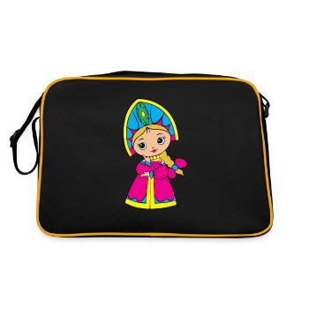 Matryoshka Dolls Russian Gifts - Retro Bag - black/gold - Back