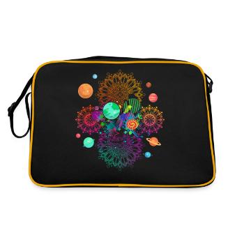 Mandala Psychedelic - Sac Retro - noir/or - Dos