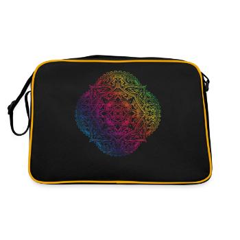 Mandala - Retro Tasche - Schwarz/Gold - Hinten