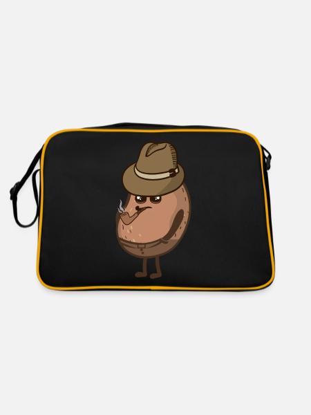 Patates douces - Sac Retro - noir/or - Dos