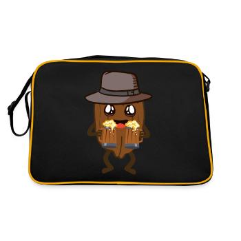 Noix - Sac Retro - noir/or - Dos
