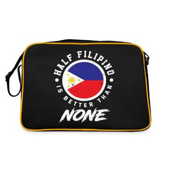 Philippines Origine Semi-Filipino Filipina - Sac Retro - noir/or - Dos