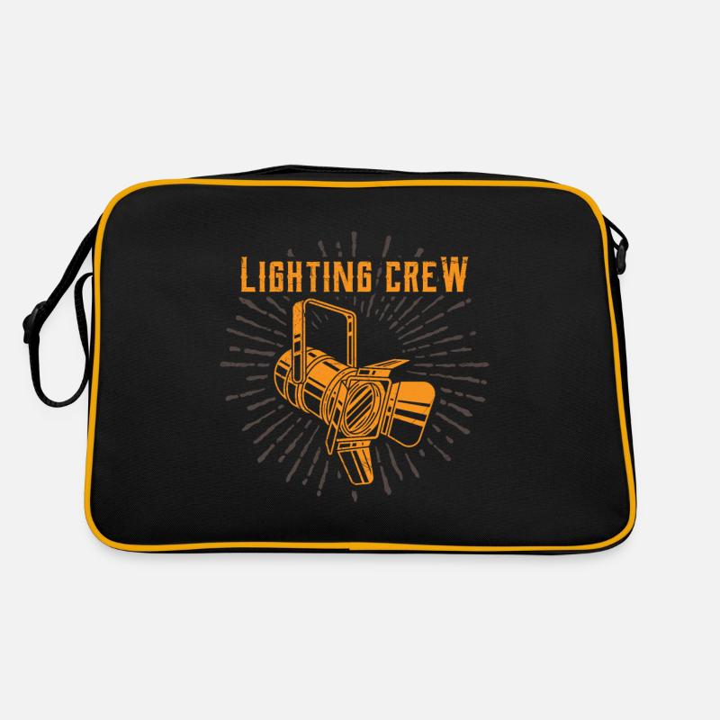 LIGHTING CREW overhead lighting technician Retro Bag
