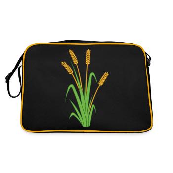 wheat - Retro Bag - black/gold - Back