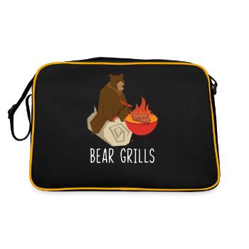 Bear Grills - Sac Retro - noir/or - Dos