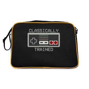 Classically Trained Gamer Gift - Retro Bag - black/gold - Back