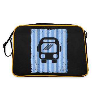 Bus Bus driver School bus Bus - Retro Bag - black/gold - Back