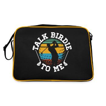 Talk Birdie to Me Caddy Driver Putter Golfer - Retro Bag - black/gold - Back