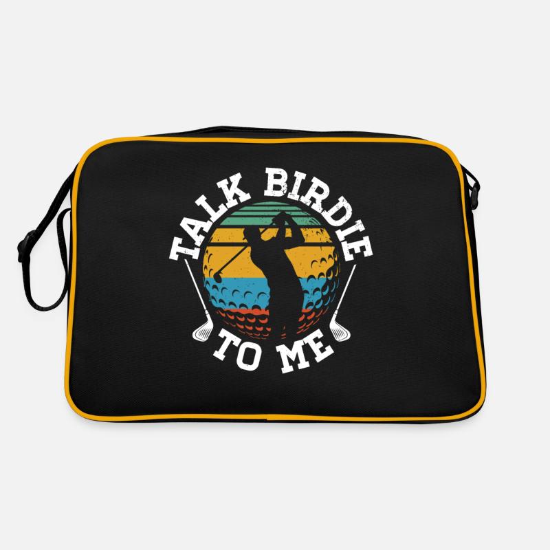 Talk Birdie to Me Caddy Driver Putter Golfer Retro Bag