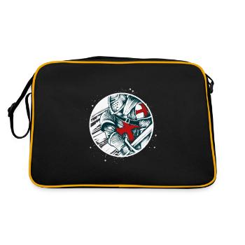 Knight Templar Warrior Knights - Retro Bag - black/gold - Back