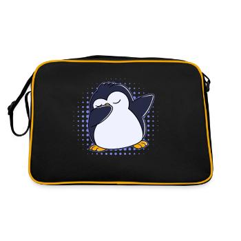 Dabbing Pingouin - Sac Retro - noir/or - Dos