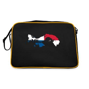 Panama Flag - Retro Bag - black/gold - Back