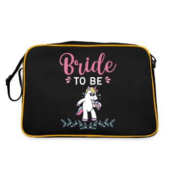Bride to be enterrement de vie de garçon - Sac Retro - noir/or - Dos