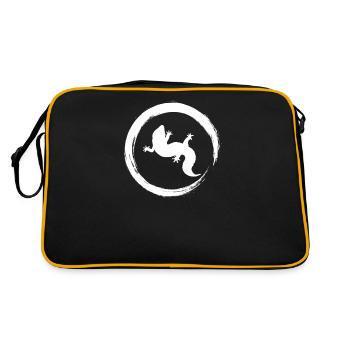 leopard gecko - Sac Retro - noir/or - Dos