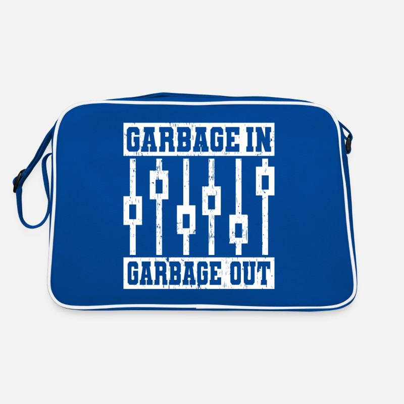 GARBAGE IN GARBAGE OUT Tontechniker Retro Tasche