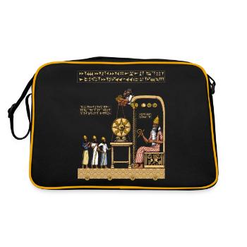 Comprimés Anunnaki - Sac Retro - noir/or - Dos